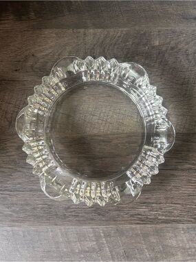 Vintage clear glass ashtray